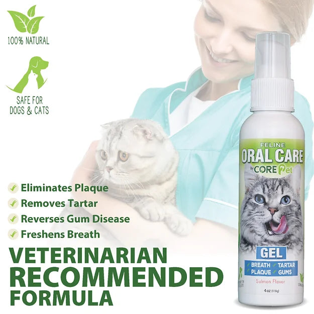 Feline Oral Care Gel- Salmon Flavor | Adore Pet