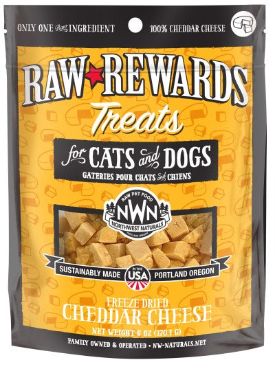 Raw Rewards Freeze Dried Cheddar Cheese Treats | NWN