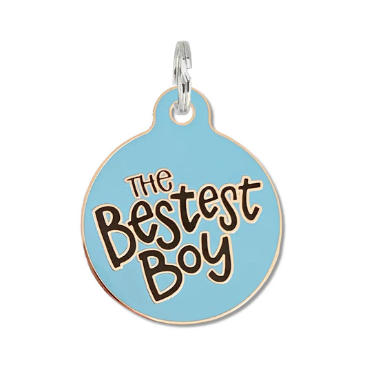 Bad Tag "The Bestest Boy" - Dog ID Tag & Collar Charm