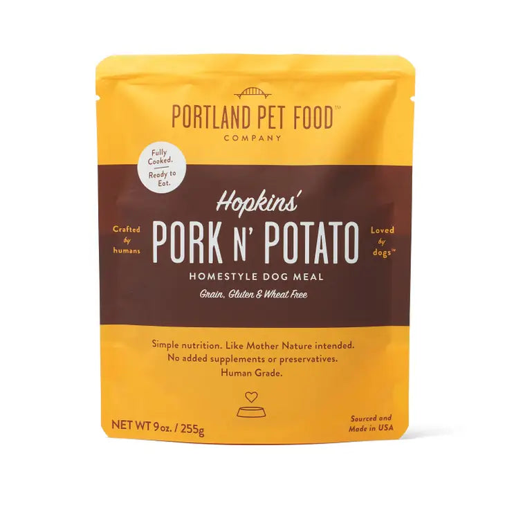 Pork & Potato Dog Food Pouch | Portland Pet