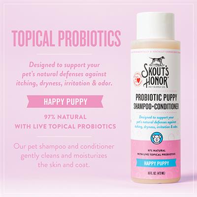 Happy Puppy Dog Shampoo & Conditioner | Skout's Honor