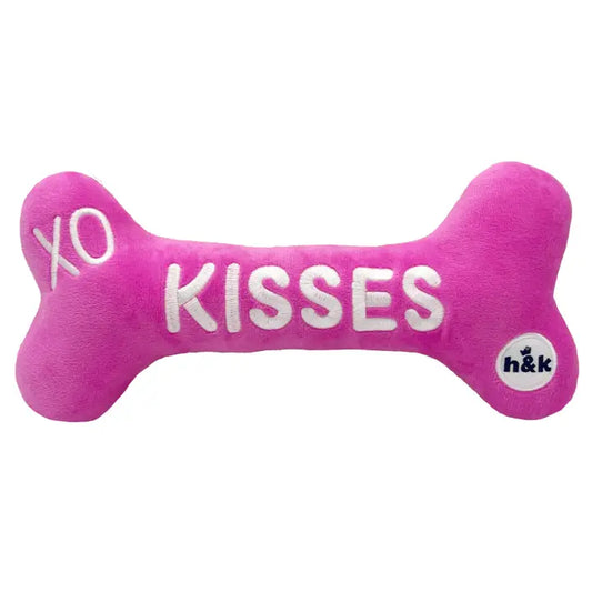 Hugs & Kisses Plush Bone Dog Toy | Huxley & Kent