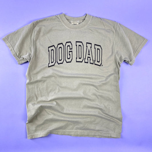 Arched Collegiate Dog Dad Tee