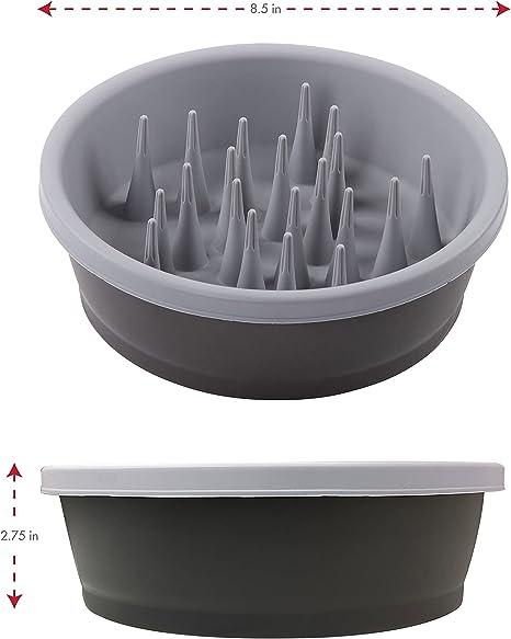 Dexas- Silicone Slow Feeder Dog Bowl