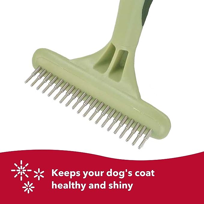 Double Row Undercoat Rake with Rotating Pins | Coastal Pet