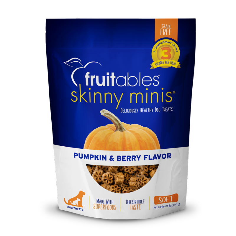 Skinny Minis Pumpkin & Berry Flavor Dog Treats | Fruitables