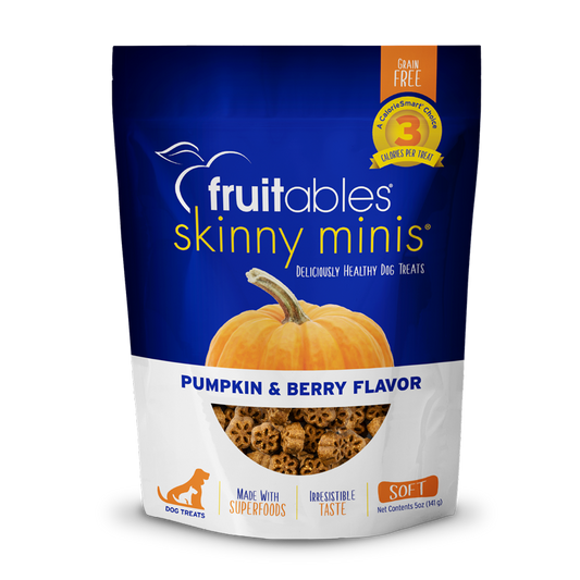 Skinny Minis Pumpkin & Berry Flavor Dog Treats | Fruitables