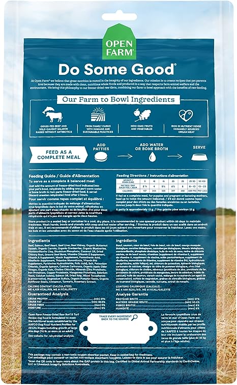 Open Farm Freeze-Dried Raw Patties, Surf & Turf