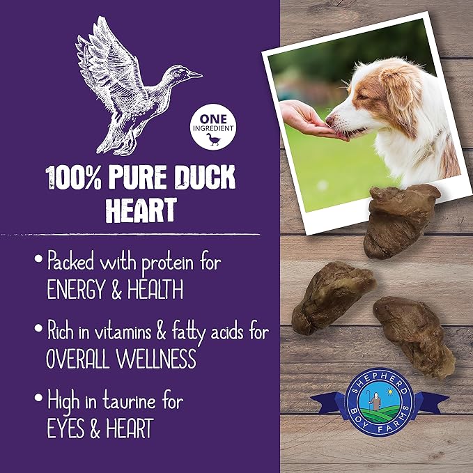 Freeze Dried Duck Hearts | Shepherd Boy Farms