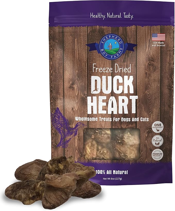 Freeze Dried Duck Hearts | Shepherd Boy Farms