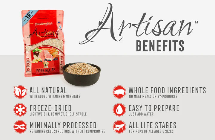 Artisan Pork Freeze-Dried Dog Food & Topper | Grandma Lucy's