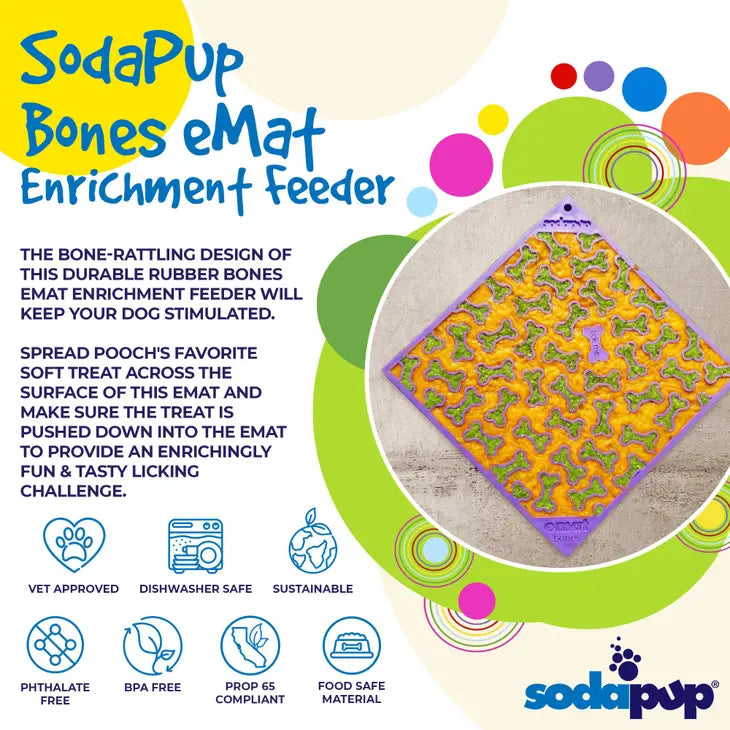 Dog Bones Lick Mat | SodaPup