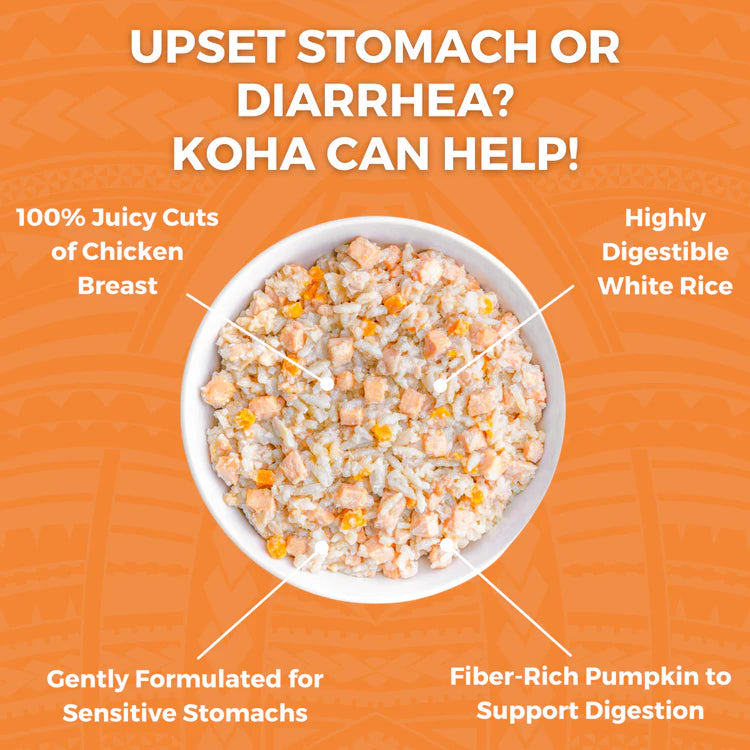 KOHA Limited Ingredient Bland Diet Chicken & White Rice Recipe for Dogs