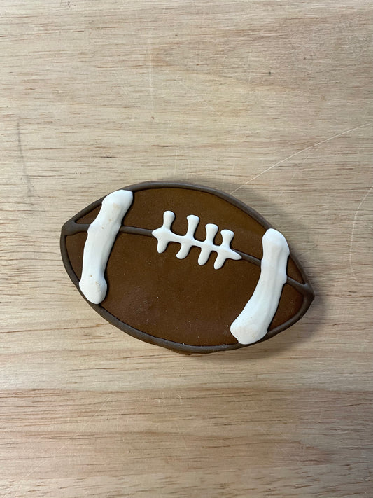 Football Iced Cookie