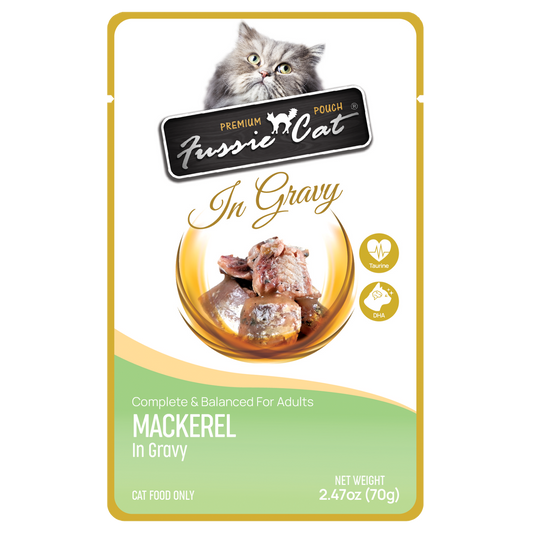 Fussie Cat Mackerel in Gravy Pouch