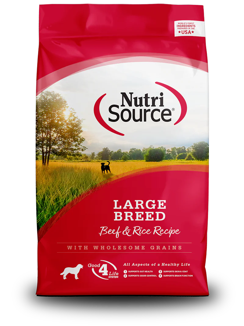 NutriSource Dry Dog Food - Large Breed Beef and Rice Recipe