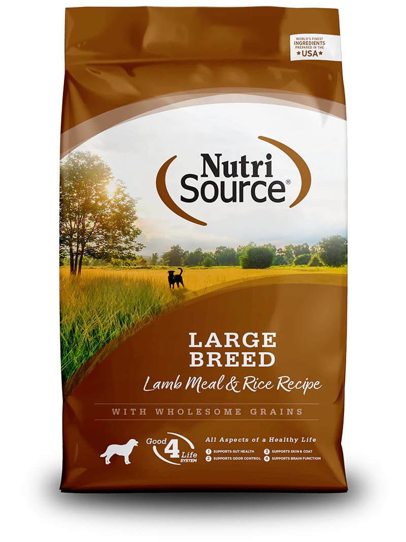 NutriSource Dry Dog Food - Large Breed Lamb Meal and Rice Recipe