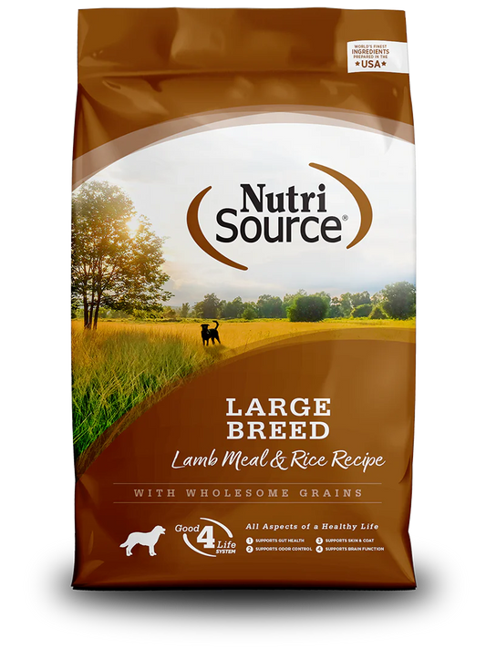 NutriSource Dry Dog Food - Large Breed Lamb Meal and Rice Recipe