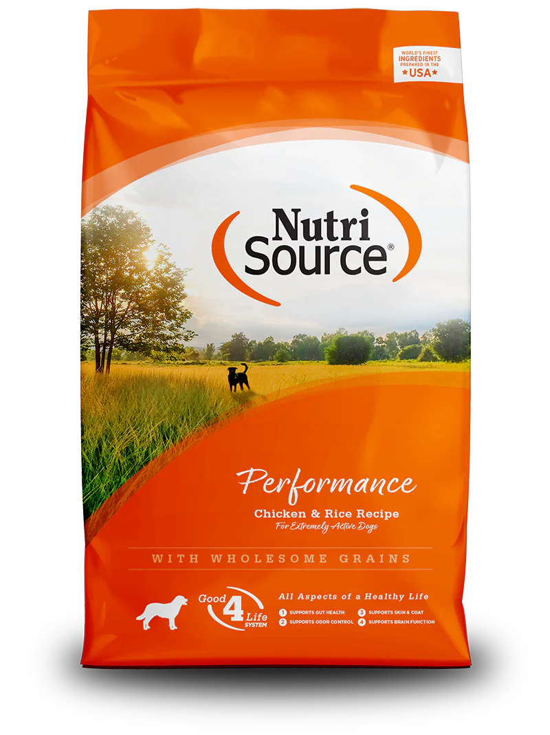 NutriSource Dry Dog Food - Performance Chicken and Rice Recipe