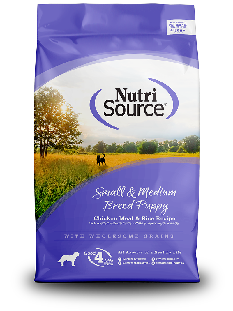 NutriSource Dry Dog Food - Small and Medium Breed Puppy Chicken & Rice