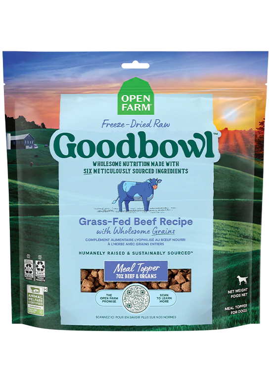 Open Farm - Goodbowl Grass-Fed Beef Recipe Freeze Dried Raw Topper