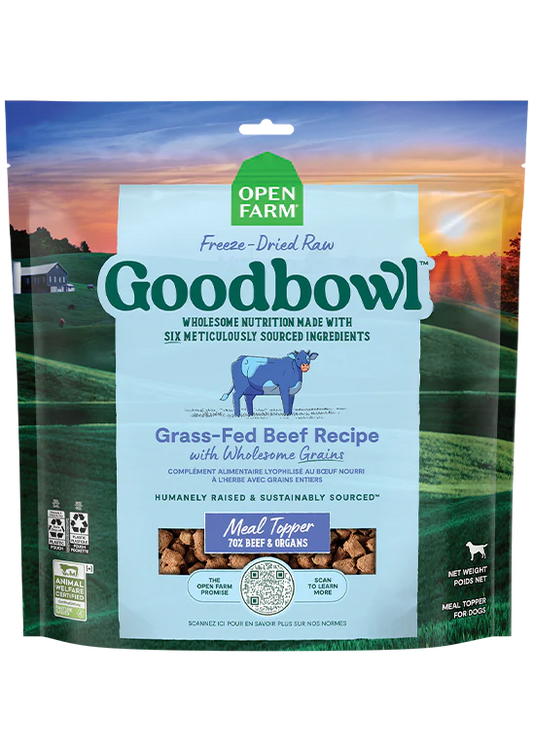 Open Farm - Goodbowl Grass-Fed Beef Recipe Freeze Dried Raw Topper