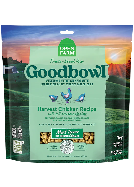 Open Farm - Goodbowl Harvest Chicken Recipe Freeze Dried Raw Topper