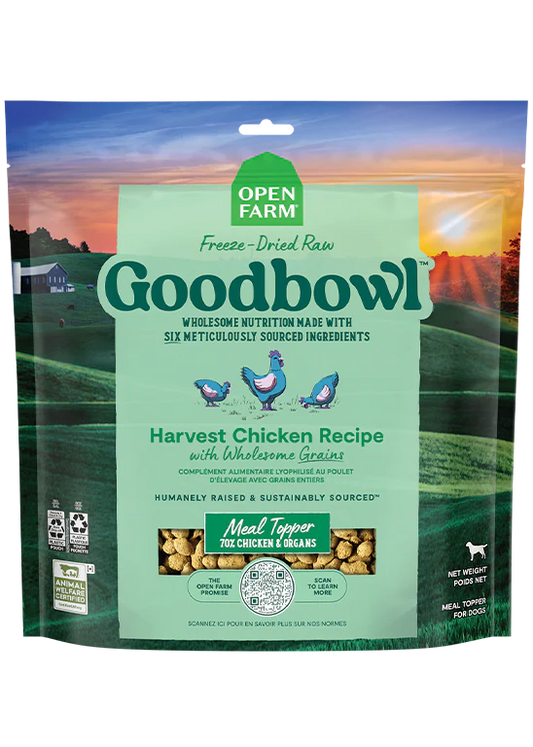 Open Farm - Goodbowl Harvest Chicken Recipe Freeze Dried Raw Topper