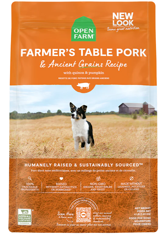 Open Farm Farmer's Table Pork & Ancient Grains Dry Food