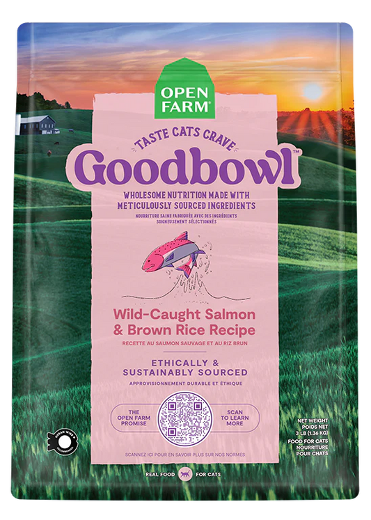 Open Farm - Goodbowl Wild-Caught Salmon & Brown Rice Recipe for Cats