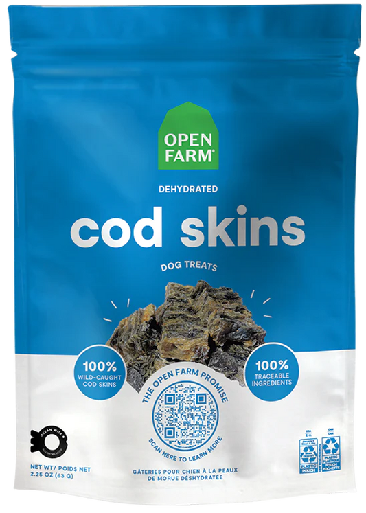 Dehydrated Cod Skins Treat | Open Farm