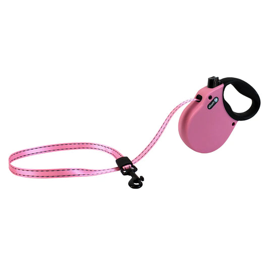 Alcott Retractable Leash - Pink Adventure