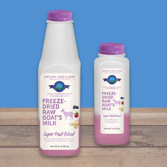 FD Raw Goat's Milk Super Fruit Blend for Dogs & Cats | Shepherd Boy Farms