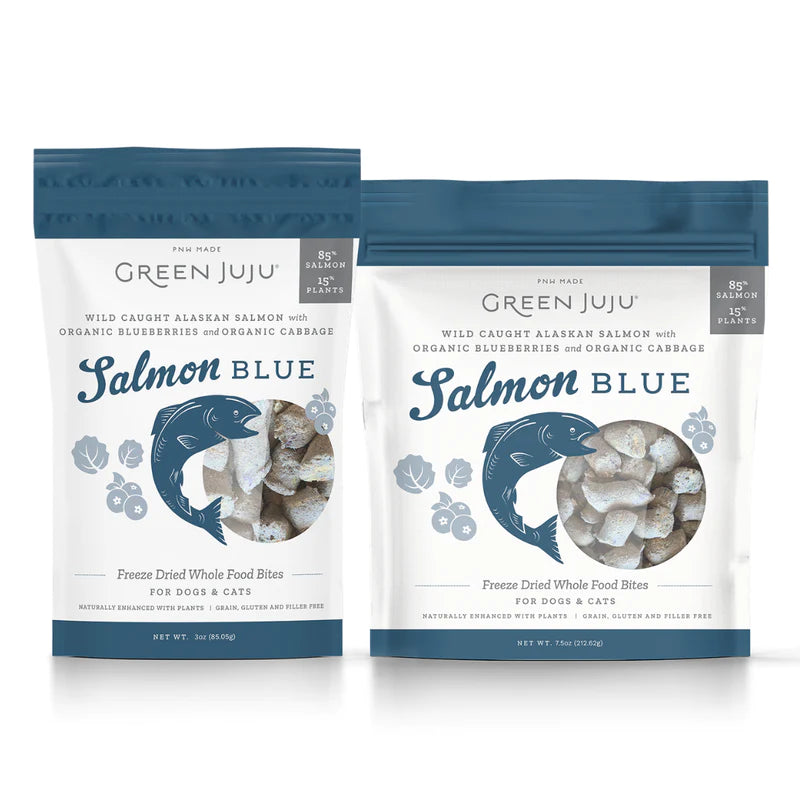 Salmon Blue Freeze Dried Bites | Green Juju