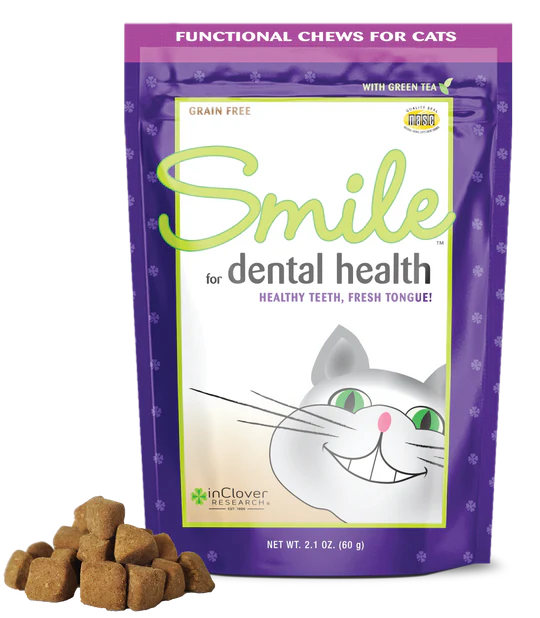 SMILE, Dental Support Supplement Soft Chew for Cats | inClover