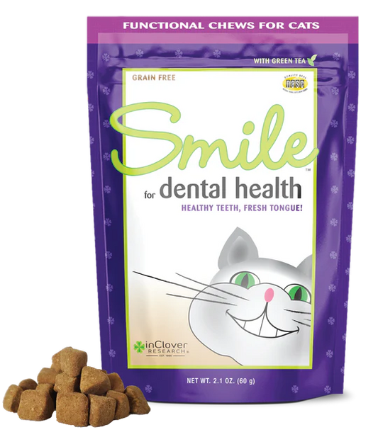 SMILE, Dental Support Supplement Soft Chew for Cats | inClover