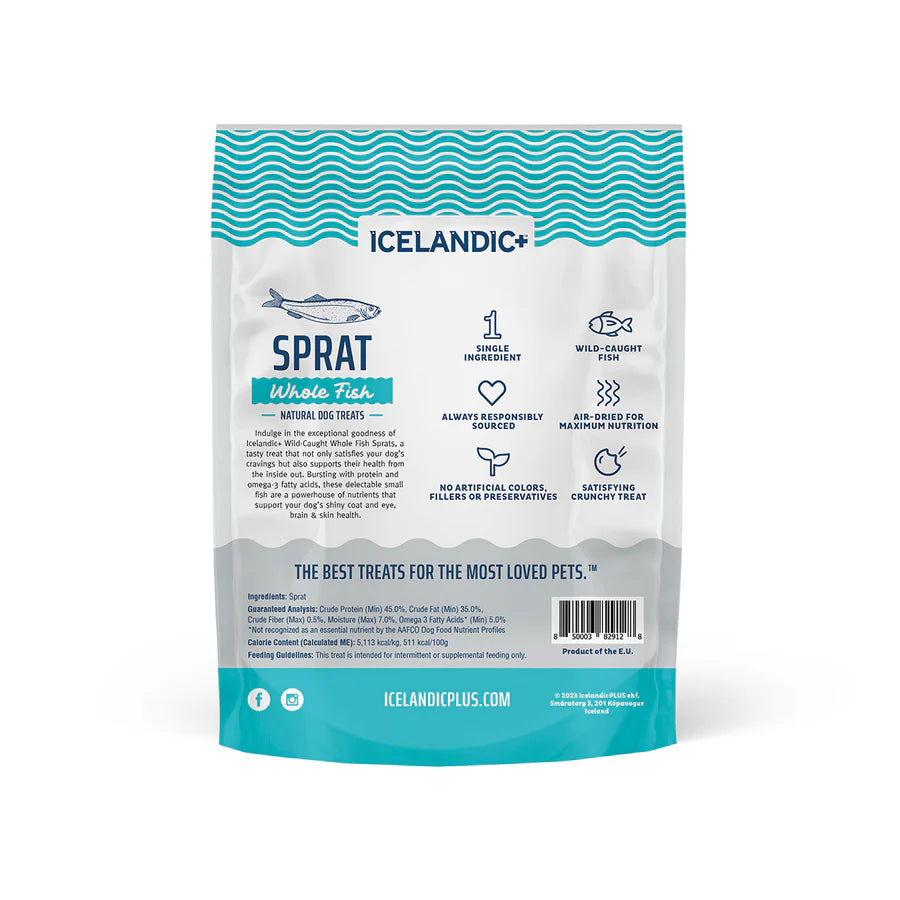 Sprat Whole Fish Treats | Icelandic+