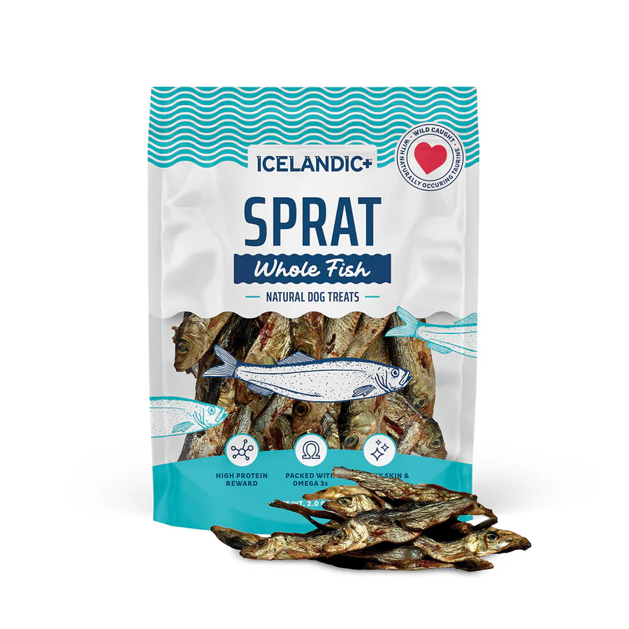 Sprat Whole Fish Treats | Icelandic+