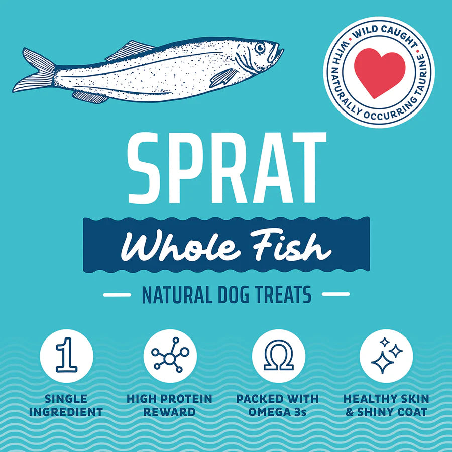 Sprat Whole Fish Treats | Icelandic+