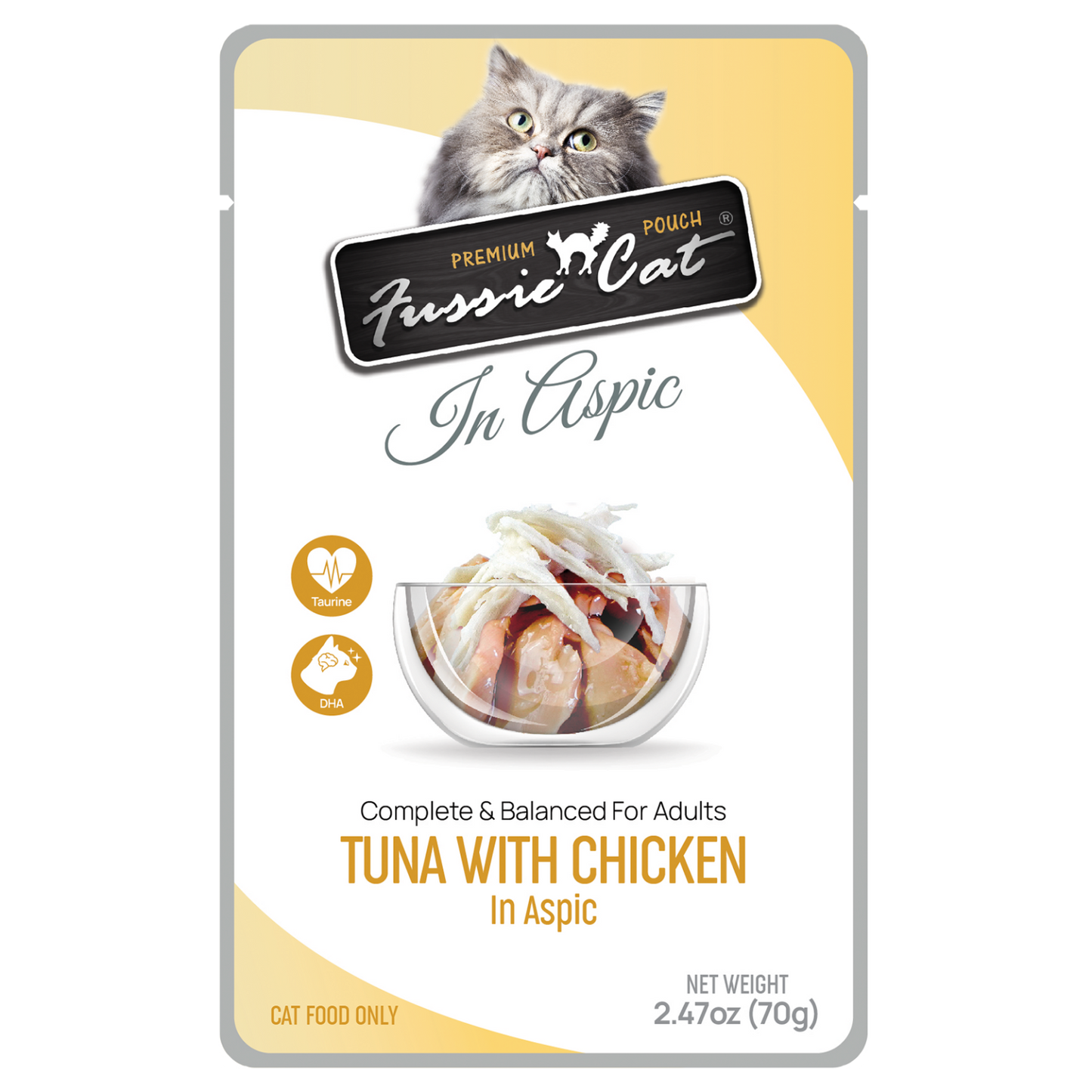 Fussie Cat Tuna with Chicken in Aspic Pouch