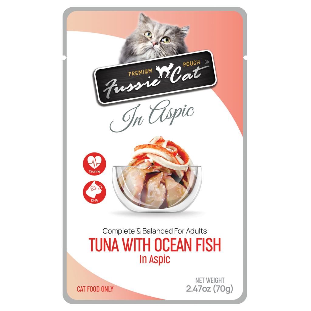 Fussie Cat Tuna with Ocean Fish in Aspic Pouch