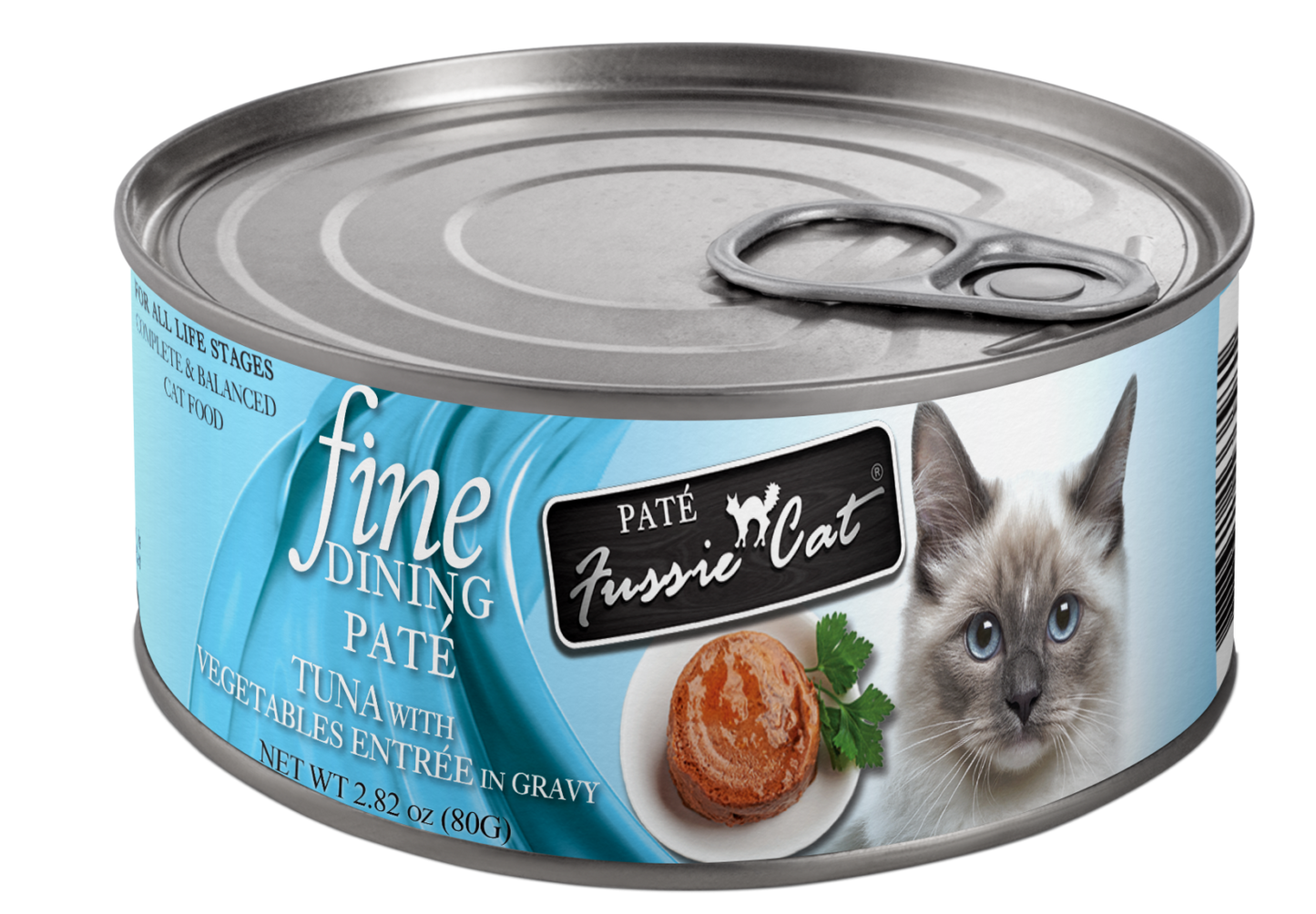 Fussie Cat Fine Dining Pate Tuna with Vegetable Entree in Gravy