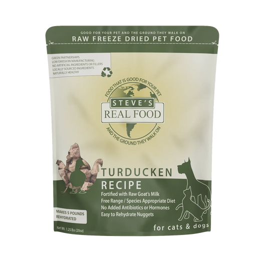 Freeze Dried Raw Turducken Dog Food | Steve's Real Food