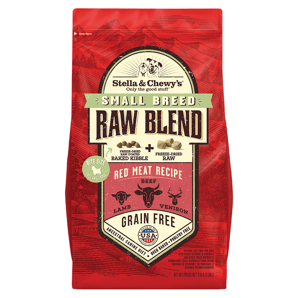 Stella & Chewy's Small Breed Red Meat Raw Blend Kibble- Grain Free