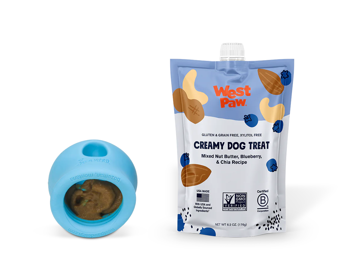 Nut Butter, Blueberry & Chia Seed Creamy Dog Treat | West Paw