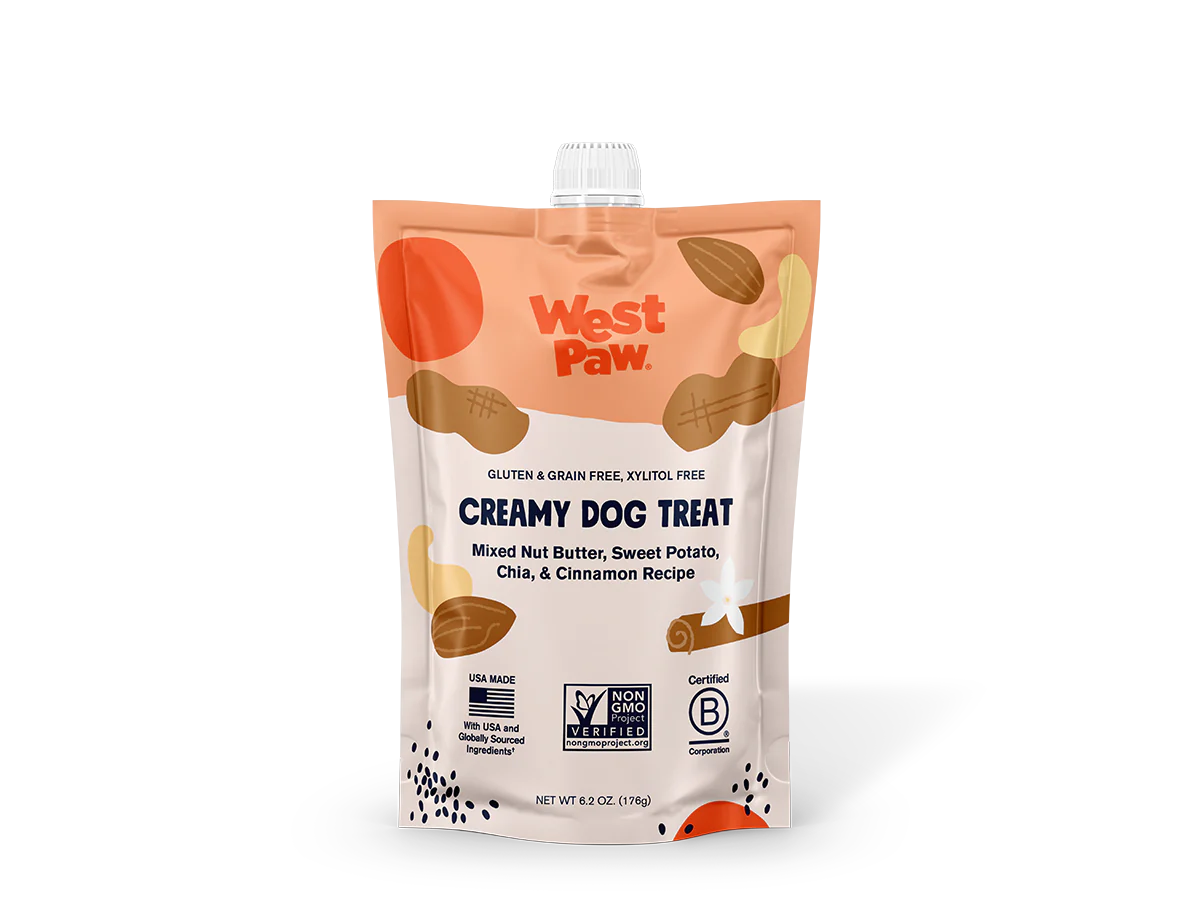 Nut Butter, Sweet Potato & Chia Seed Creamy Dog Treat | West Paw