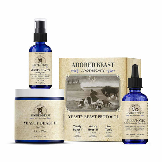 Adored Beast Yeasty Beast Protocol for Dogs | 3 Product Kit