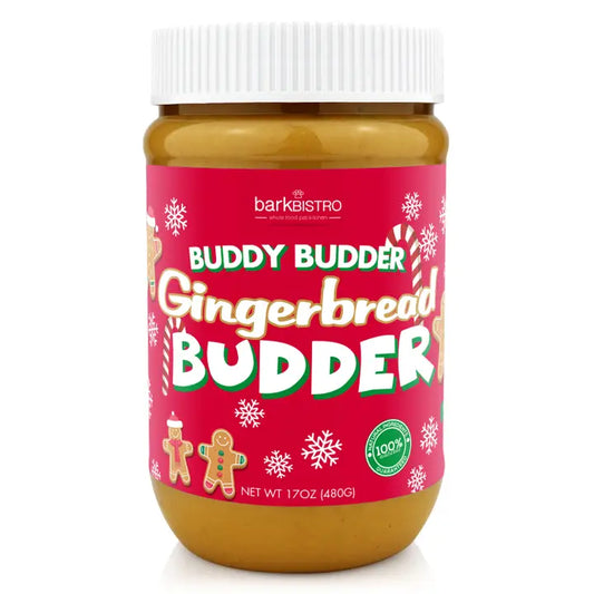 Gingerbread Budder Peanut Butter for Dogs | Buddy Budder