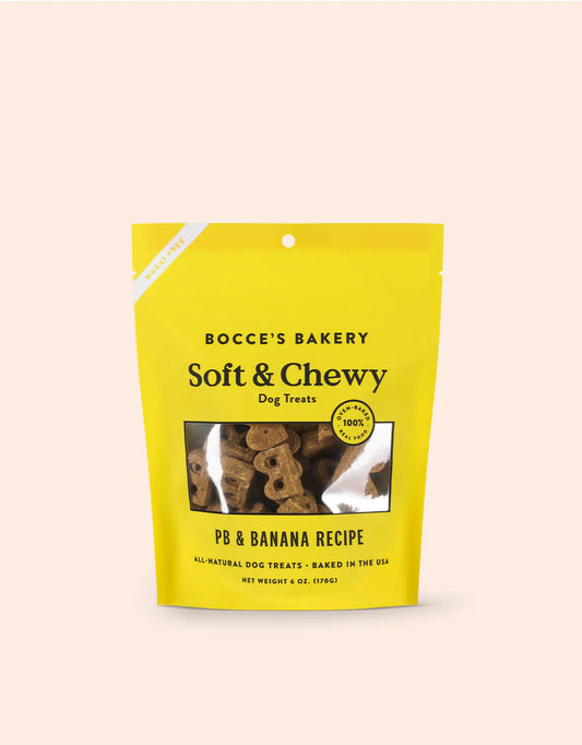 Peanut Butter & Banana Soft & Chewy Treats | Bocce's Bakery