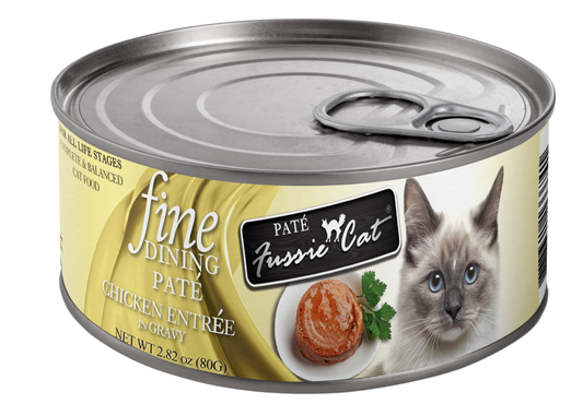 Fussie Cat Fine Dining Pate Chicken Entree in Gravy